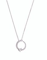 Halskette Valentina Callegher Dame in Weißgold Diamante 0.55 Ct 11176-S - 11176-S